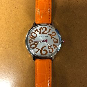 Betsey Johnson Orange Watch